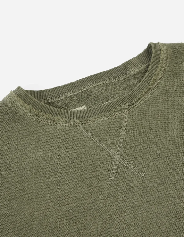 Maharishi Crew Sweats*8011 Hemp Organic Crew Sweat Olive Og-107F