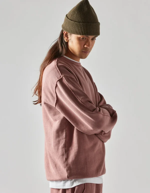 Maharishi Crew Sweats*8011 Hemp Organic Crew Sweat Murasaki Purple