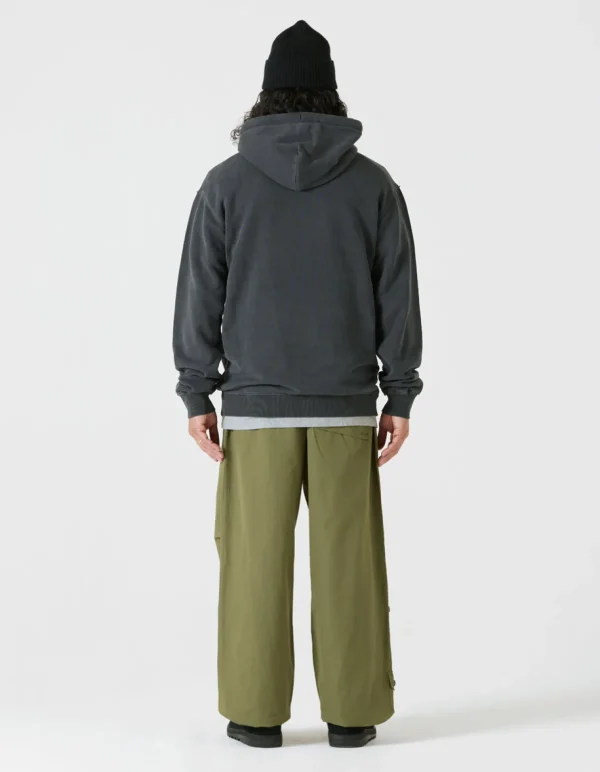 Maharishi Hooded Sweats*4146 Hemp Organic Hooded Sweat Black Blk-108F