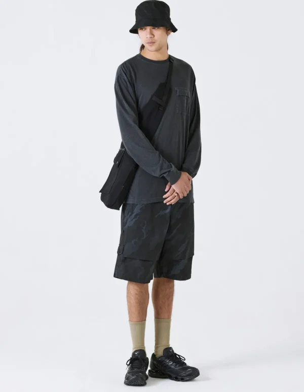 Maharishi Long Sleeve T-Shirts*8010 Hemp Organic L/S Pocket T-Shirt Black
