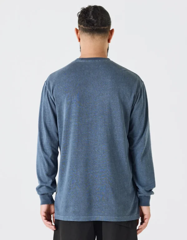 Maharishi Long Sleeve T-Shirts*8010 Hemp Organic L/S Pocket T-Shirt Navy