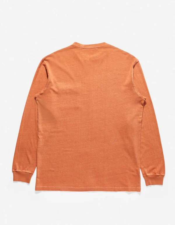 Maharishi Long Sleeve T-Shirts*8010 Hemp Organic L/S Pocket T-Shirt Rust