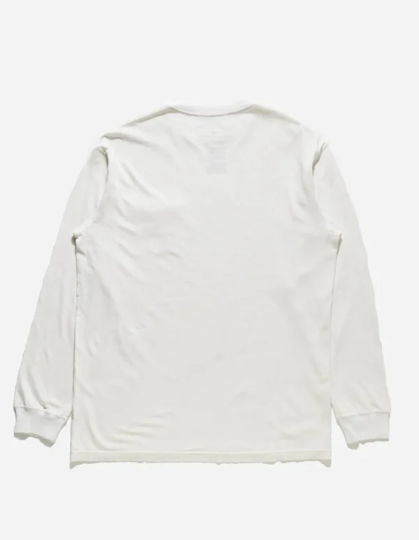 Maharishi Long Sleeve T-Shirts*8010 Hemp Organic L/S Pocket T-Shirt White