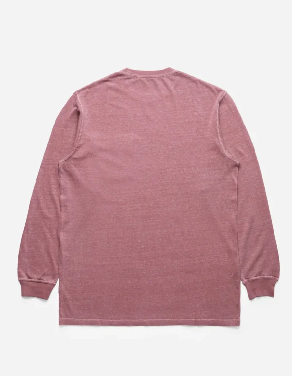 Maharishi Long Sleeve T-Shirts*8010 Hemp Organic L/S Pocket T-Shirt Murasaki Purple