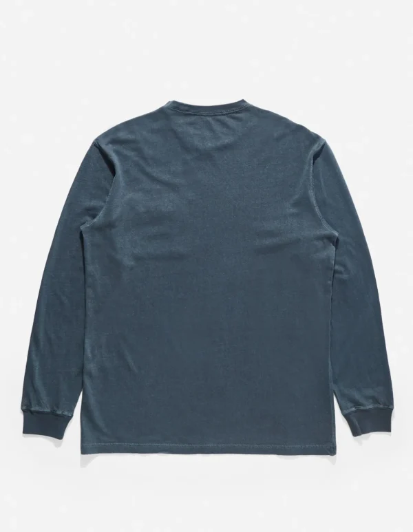 Maharishi Long Sleeve T-Shirts*8010 Hemp Organic L/S Pocket T-Shirt Navy