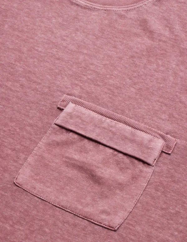 Maharishi Long Sleeve T-Shirts*8010 Hemp Organic L/S Pocket T-Shirt Murasaki Purple