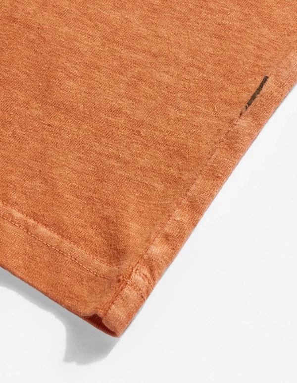 Maharishi Long Sleeve T-Shirts*8010 Hemp Organic L/S Pocket T-Shirt Rust