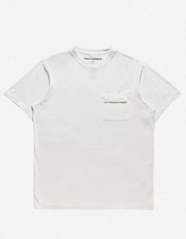 Maharishi Short Sleeve T-Shirts*7021 Hemp Organic Pocket T-Shirt White