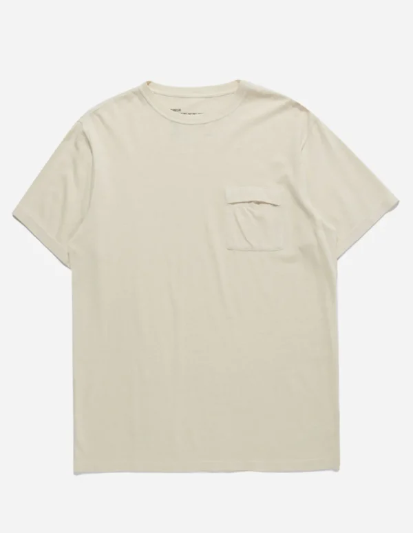 Maharishi Short Sleeve T-Shirts*7021 Hemp Organic Pocket T-Shirt Ecru