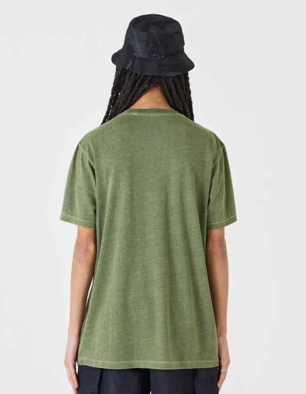 Maharishi Short Sleeve T-Shirts*7021 Hemp Organic Pocket T-Shirt Olive Og-107F