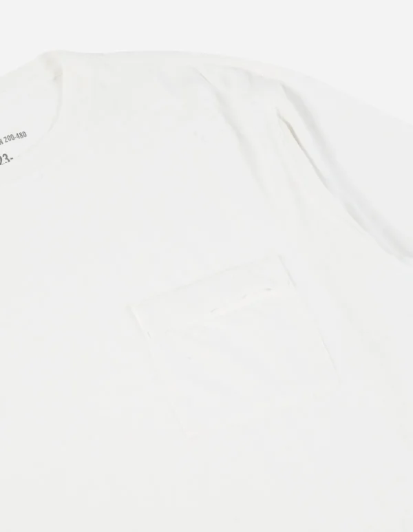 Maharishi Short Sleeve T-Shirts*7021 Hemp Organic Pocket T-Shirt White