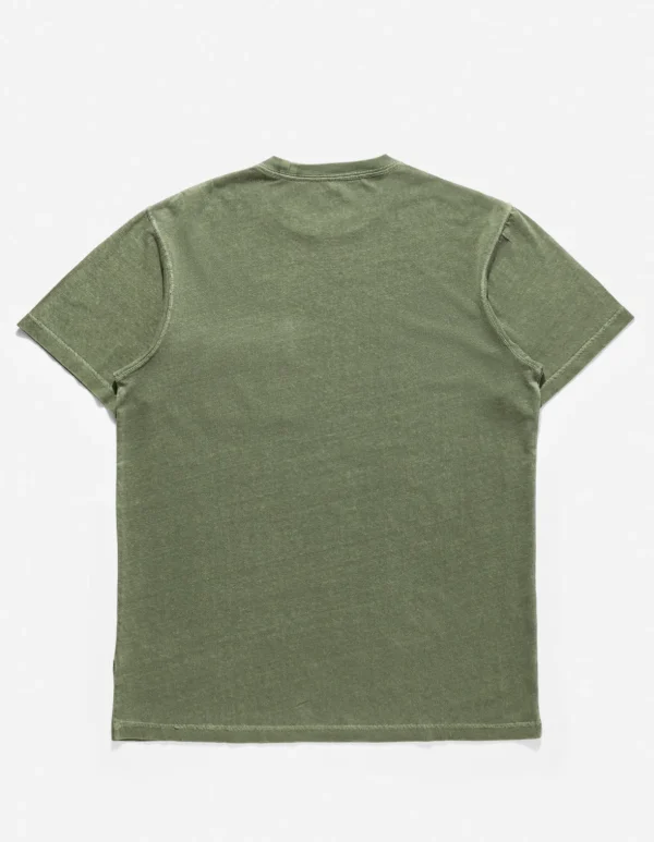 Maharishi Short Sleeve T-Shirts*7021 Hemp Organic Pocket T-Shirt Olive Og-107F