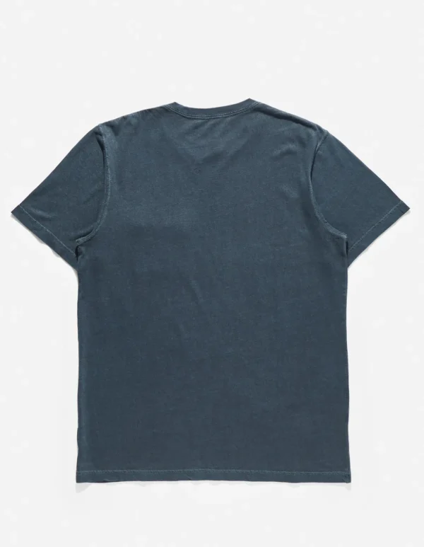 Maharishi Short Sleeve T-Shirts*7021 Hemp Organic Pocket T-Shirt Navy