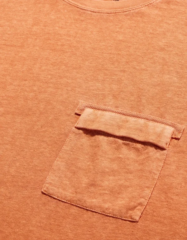 Maharishi Short Sleeve T-Shirts*7021 Hemp Organic Pocket T-Shirt Rust