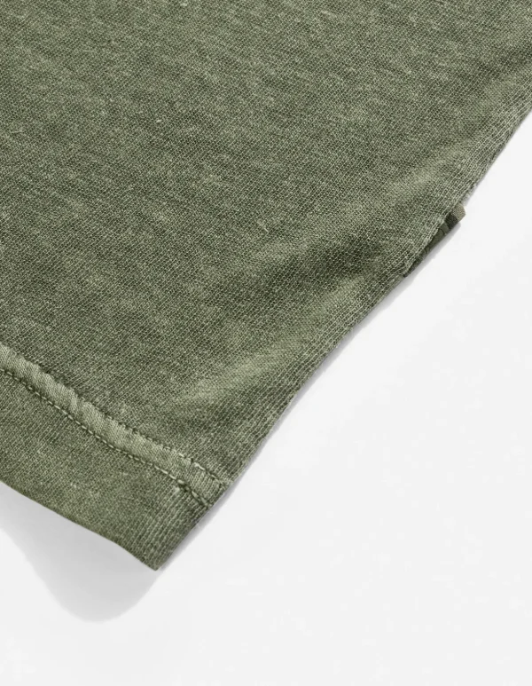 Maharishi Short Sleeve T-Shirts*7021 Hemp Organic Pocket T-Shirt Olive Og-107F