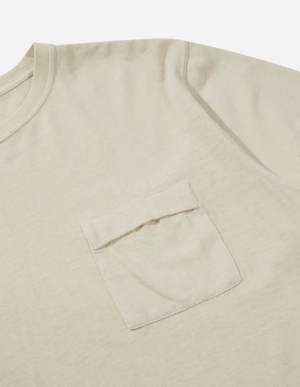Maharishi Short Sleeve T-Shirts*7021 Hemp Organic Pocket T-Shirt Ecru