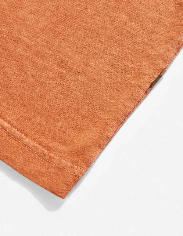 Maharishi Short Sleeve T-Shirts*7021 Hemp Organic Pocket T-Shirt Rust