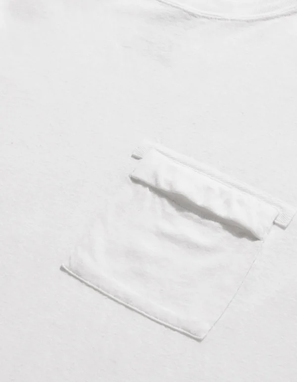 Maharishi Short Sleeve T-Shirts*7021 Hemp Organic Pocket T-Shirt White