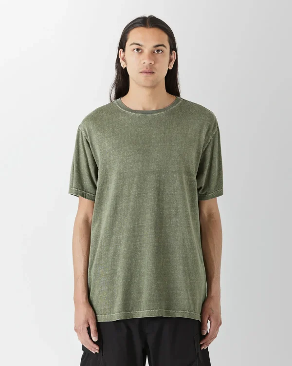 Maharishi Short Sleeve T-Shirts*4031 Hemp Organic T-Shirt Olive Og-107F