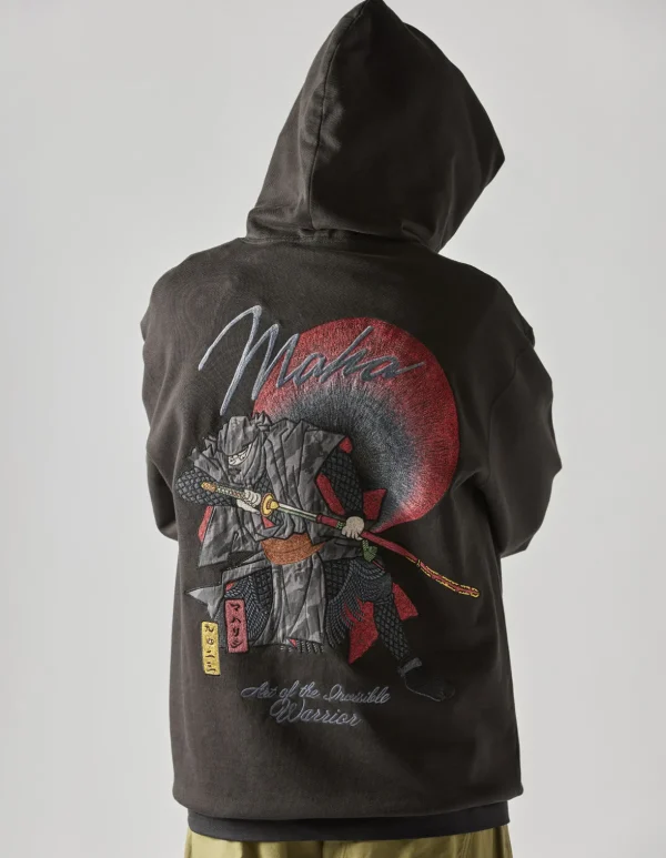 Maharishi Hooded Sweats*4502 Invisible Warrior Hooded Sweat Black