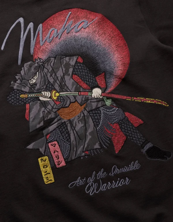 Maharishi Hooded Sweats*4502 Invisible Warrior Hooded Sweat Black