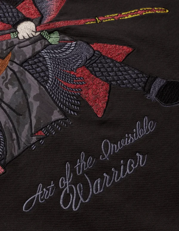 Maharishi Hooded Sweats*4502 Invisible Warrior Hooded Sweat Black