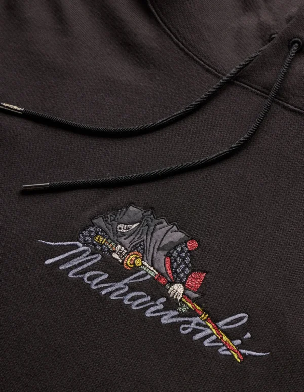 Maharishi Hooded Sweats*4502 Invisible Warrior Hooded Sweat Black