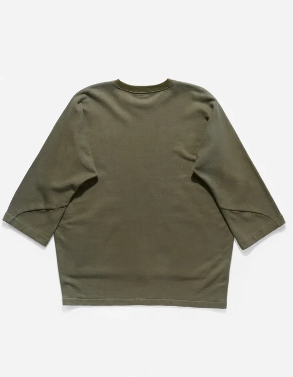 Maharishi Crew Sweats*4056 Kimono-Cut Hemp Cordura® Crew Sweat Olive Og-107F