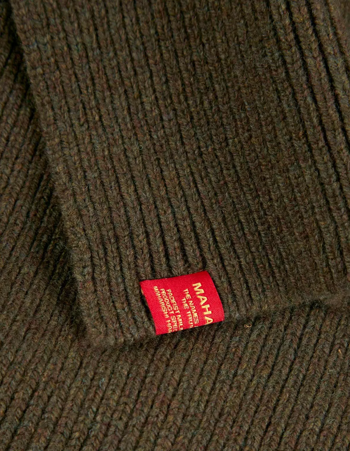 Maharishi Hats And Scarves*9278 Knitted Miltype Scarf · Geelong Wool Mil Olive