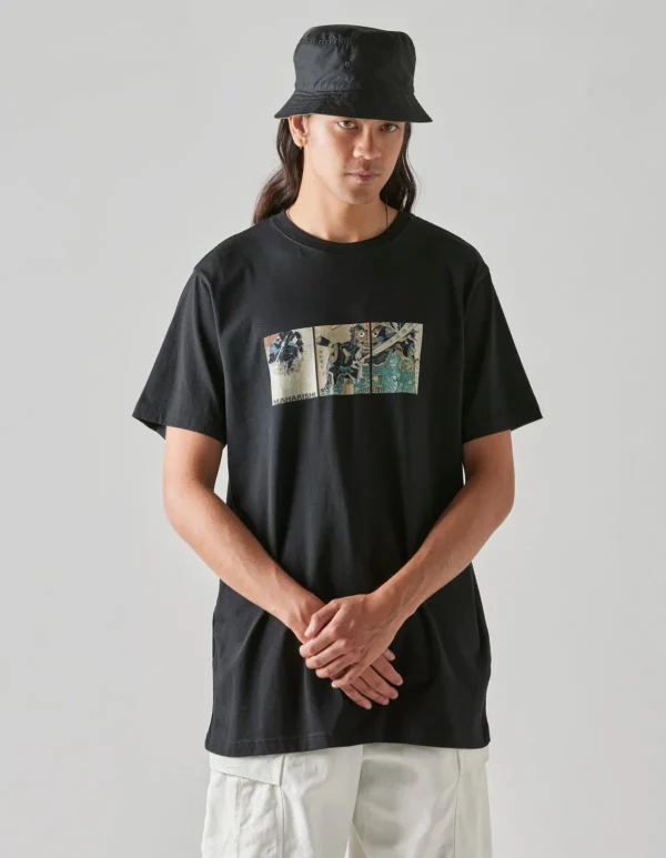 Maharishi Short Sleeve T-Shirts*1071 Kuroko Organic T-Shirt Black