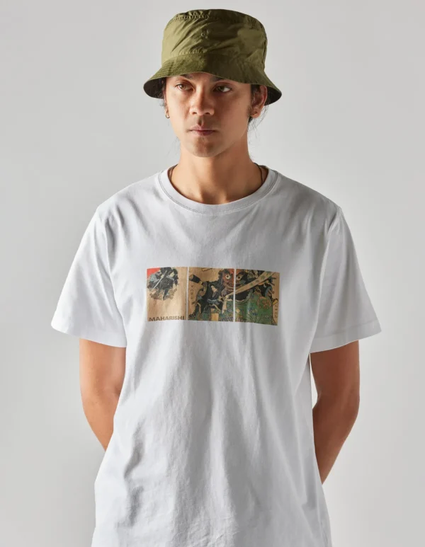 Maharishi Short Sleeve T-Shirts*1071 Kuroko Organic T-Shirt White