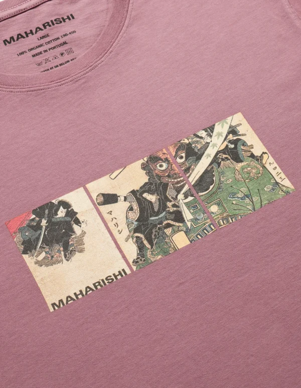 Maharishi Short Sleeve T-Shirts*1071 Kuroko Organic T-Shirt Murasaki Purple