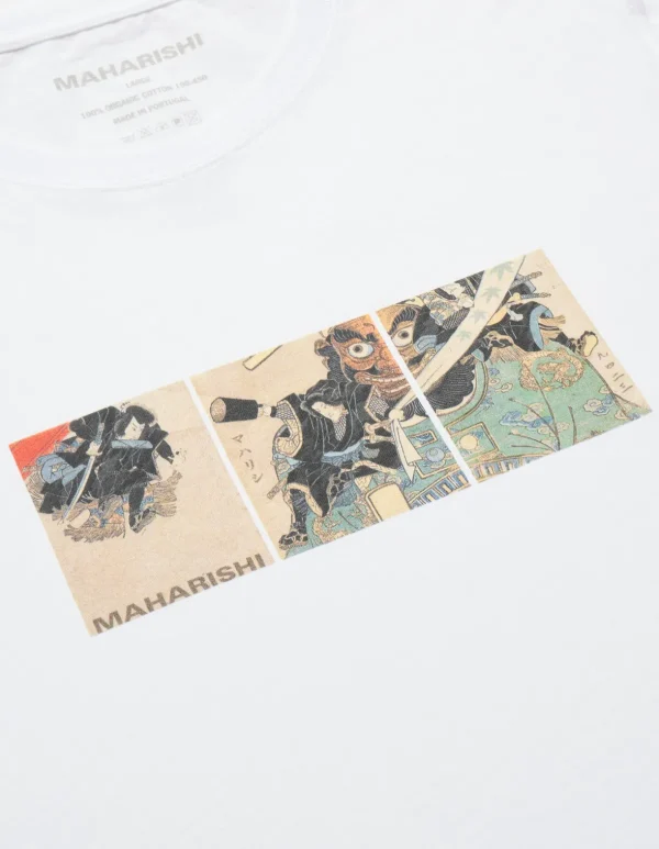 Maharishi Short Sleeve T-Shirts*1071 Kuroko Organic T-Shirt White