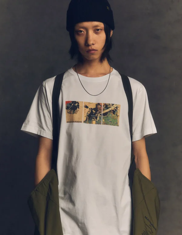 Maharishi Short Sleeve T-Shirts*1071 Kuroko Organic T-Shirt White
