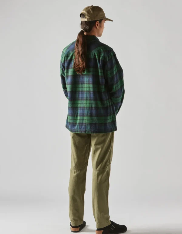 Maharishi Shirts*4612 L/S Flannel Shirt Black