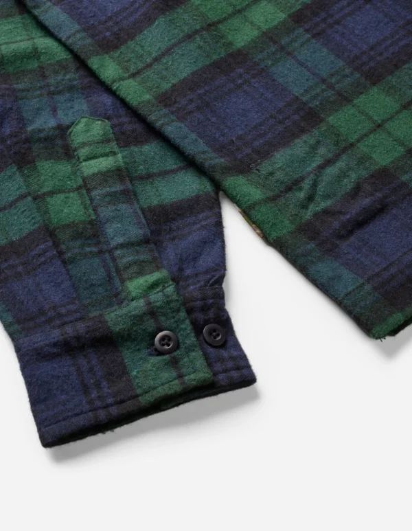 Maharishi Shirts*4612 L/S Flannel Shirt Black