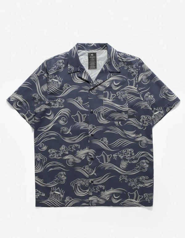 Maharishi Shirts*4263 Maha Songkran Summer Shirt Navy