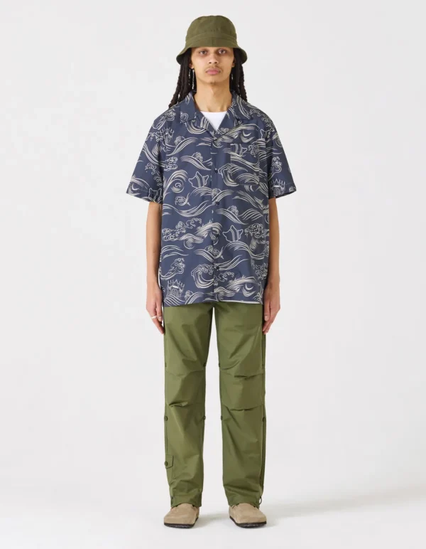 Maharishi Shirts*4263 Maha Songkran Summer Shirt Navy