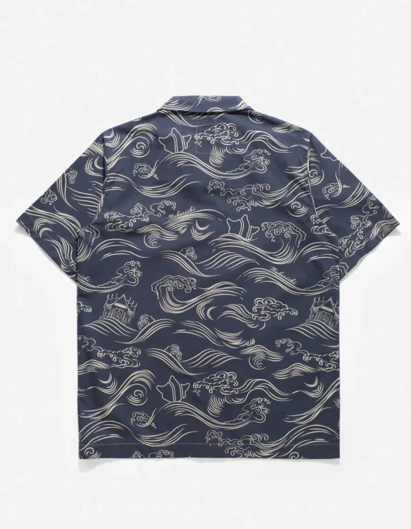 Maharishi Shirts*4263 Maha Songkran Summer Shirt Navy