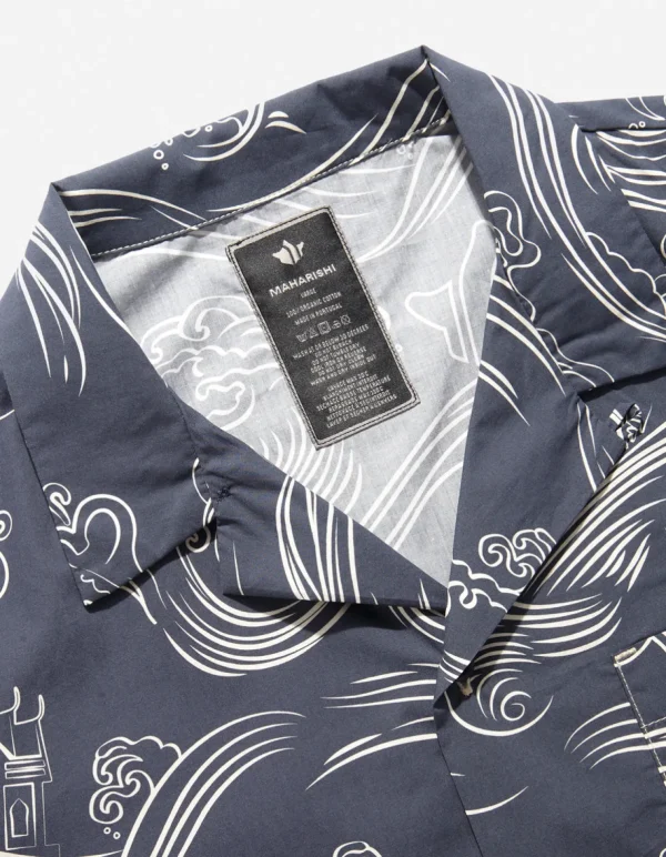 Maharishi Shirts*4263 Maha Songkran Summer Shirt Navy