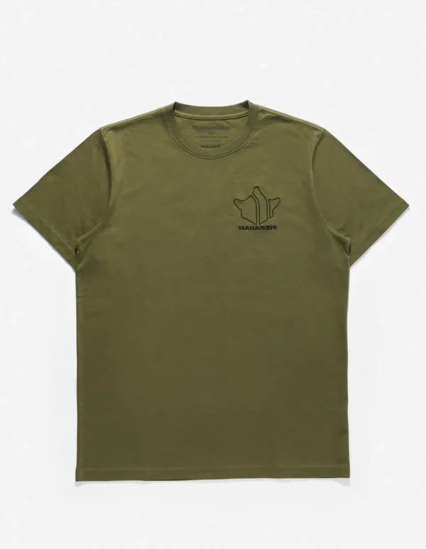 Maharishi Short Sleeve T-Shirts*1028 Maha Temple T-Shirt Olive Og-107F
