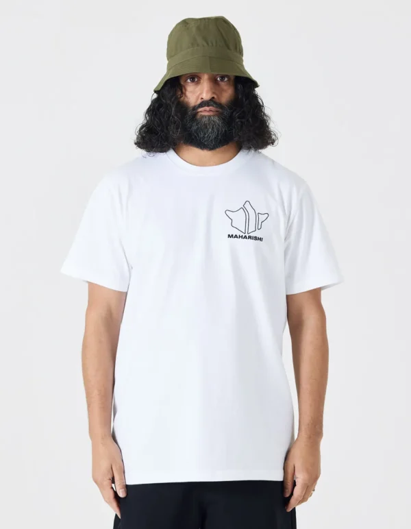 Maharishi Short Sleeve T-Shirts*1028 Maha Temple T-Shirt White