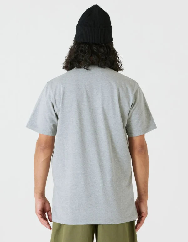 Maharishi Short Sleeve T-Shirts*1028 Maha Temple T-Shirt Grey Marl