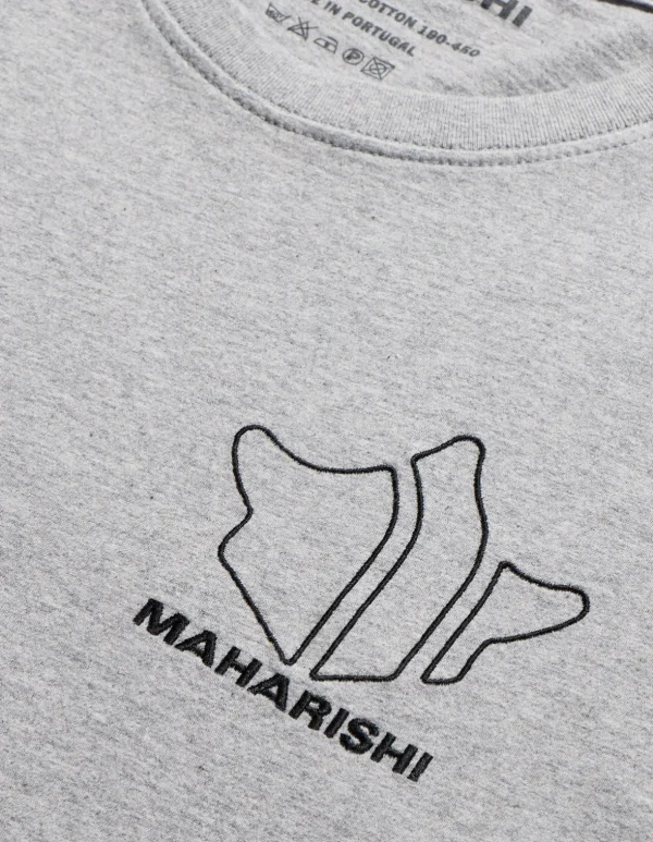 Maharishi Short Sleeve T-Shirts*1028 Maha Temple T-Shirt Grey Marl