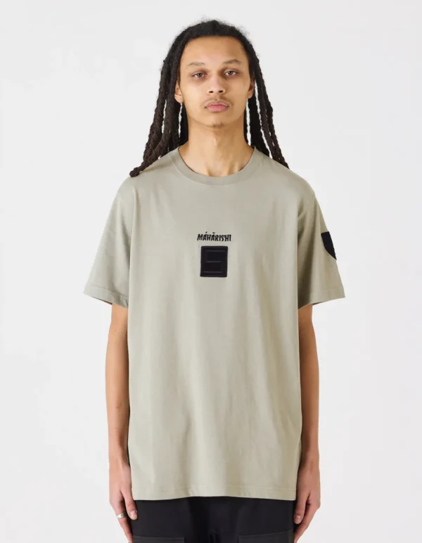 Maharishi Short Sleeve T-Shirts*1014 Mahapatchco. T-Shirt Silver Sage