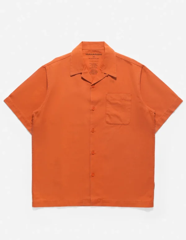 Maharishi Shirts*4325 Camp Collar Shirt Rust
