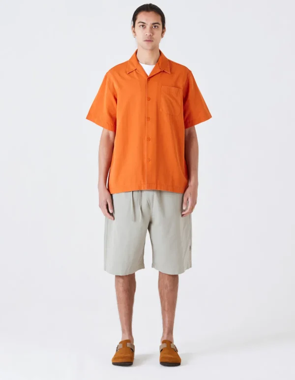 Maharishi Shirts*4325 Camp Collar Shirt Rust