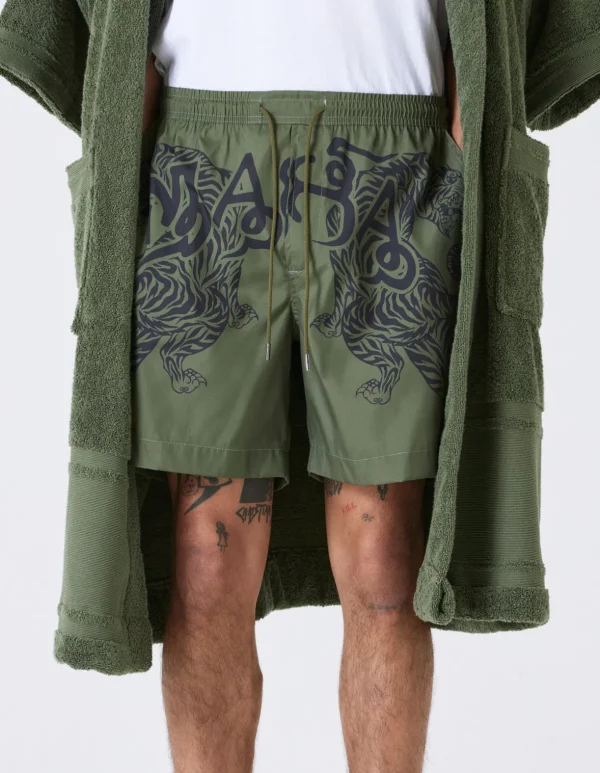 Maharishi Swim Shorts*1020 Muay Thai Swim Shorts Olive