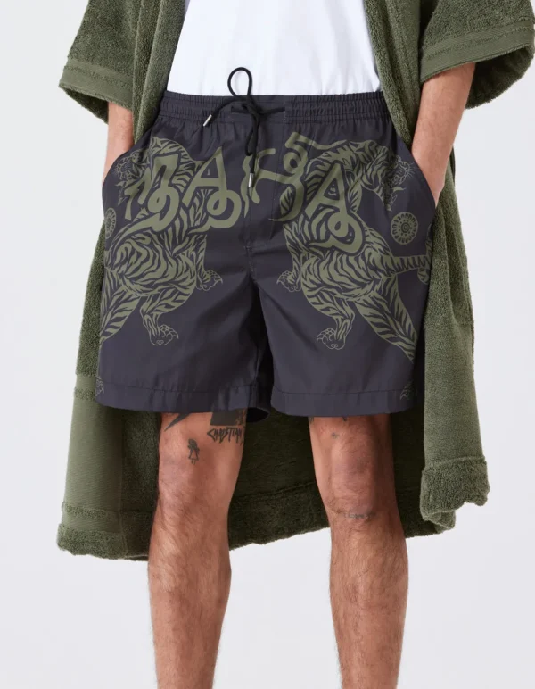 Maharishi Swim Shorts*1020 Muay Thai Swim Shorts Black