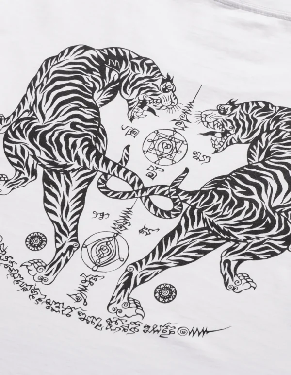 Maharishi Short Sleeve T-Shirts*1019 Muay Thai T-Shirt White
